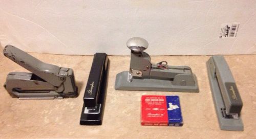 VTG Swingline # 13. 2-747. 1-101 Staplers Box Of Staples Works