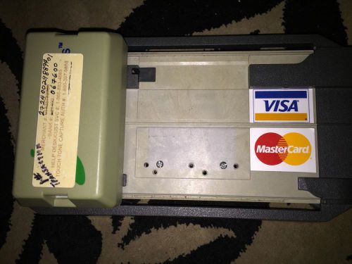 Addressograph Bartizan Credit Card Imprinter Knuckle Buster w/ Slips Great Prop