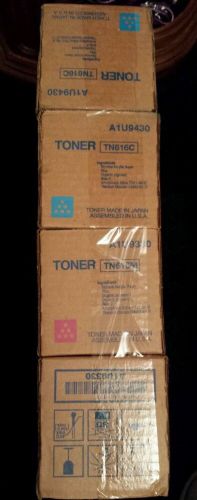 NEW TONER LOT OF 4 KONICA MINOLTA TN616M TN616C A1U9430 A1U9330