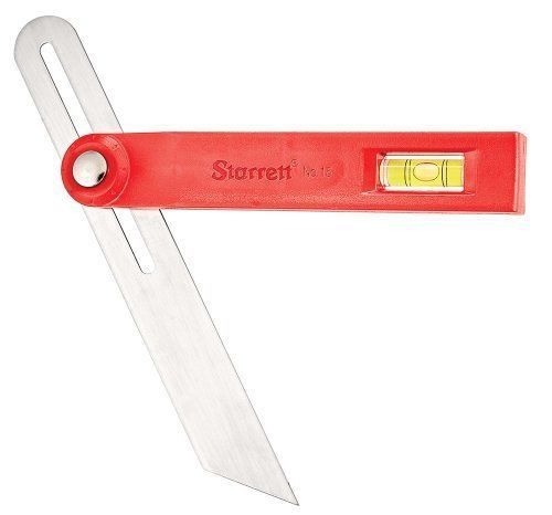 Starrett K15-N Stainless Steel Universal Sliding Bevel W/ Plastic Handle, 8&#034;