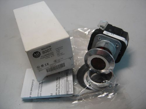 ALLEN BRADLEY 800T-FXP16RA1 RED ILL PUSH PULL BUTTON E-STOP 2 POS 120V SER T NIB