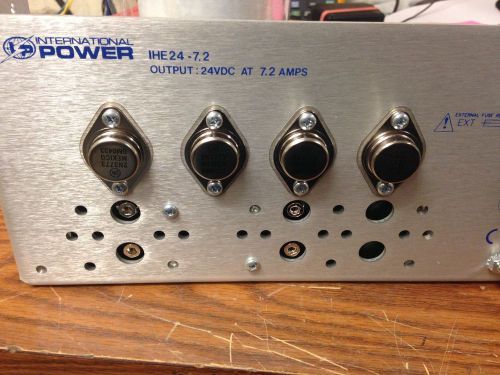 INTERNATIONAL POWER 1HE24-7.2 POWER SUPPLY 24VDC 7.2 AMPS