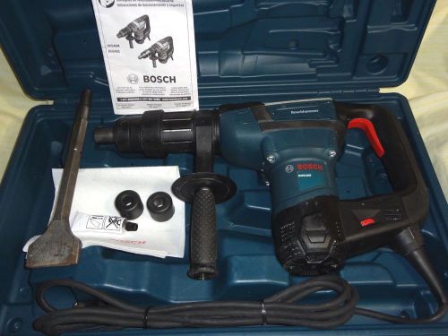 Bosch 12 amp 1-9/16&#034; spline combination rotary hammer rh540s + hammer chisel for sale