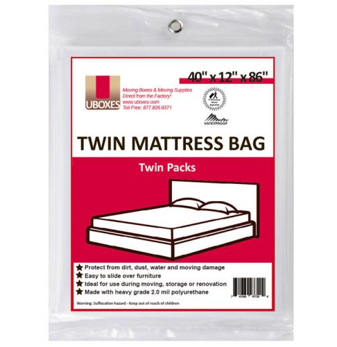 Twin mattress covers 98&#034; x 40&#034; x 14&#034; case of 20 for sale