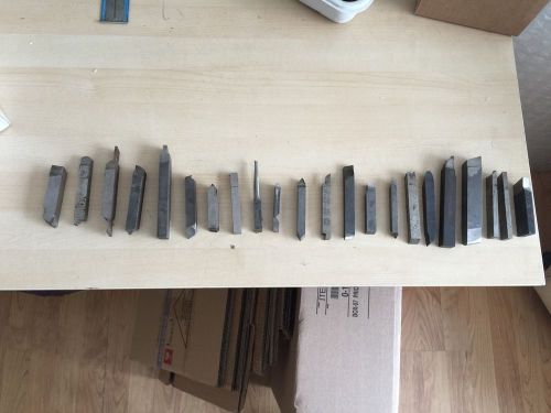 22 HSS Lathe Bits Various Sizes 3/4&#034;, 1/2&#034; Etc South Bend Logan Atlas