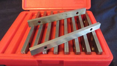 20 pc THIN PARALLEL 1/8&#034; x 6&#034; JIG BLOCK BAR TOOL SET MACHINIST MACHINE SHOP