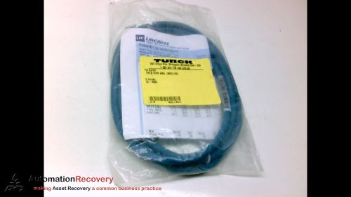 TURCK RSCD RJ45 4460-2M/C1195 ETHERNET CORDSET 4P MALE 2M, NEW