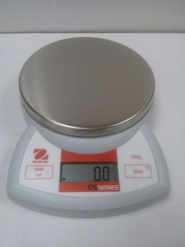 Demo unit ohaus cs200 compact toploading portable scale - 200 gram x 0.1 g for sale