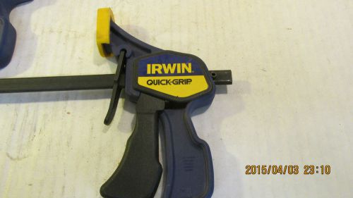 3 IRWIN 13&#034; QUICK GRIP BAR CLAMPS, VG SHAPE!!