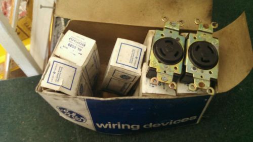 8 .NEW GE GL0520 43180-53504 SINGLE LOCKING RECEPTACLE 20A 125A 2P 3W L5-20R