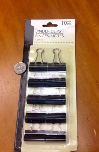 ~LOT#K NIP 10 BINDER CLIPS OFFICE HOME DESK SUPPLY SEW QUILTER CRAFT TEACHERS