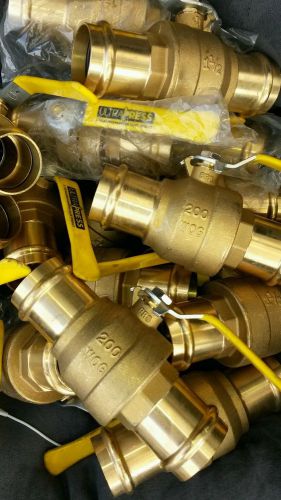 One (1) VIEGA ultra press Brass Straight Ball Valve 1 1/2 x 1 1/2 BA-480B 112