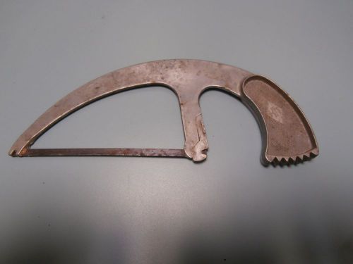 Butchers Saw 5&#034; Blade HM Meat Hand Saw Antique Vintage Kitchen