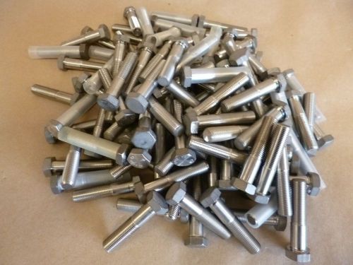 3/8-24 X 1-3/4&#034;  MIL-SPEC STAINLESS STEEL HEX HEAD CAP SCREWS  MS9492-22 , 115pc