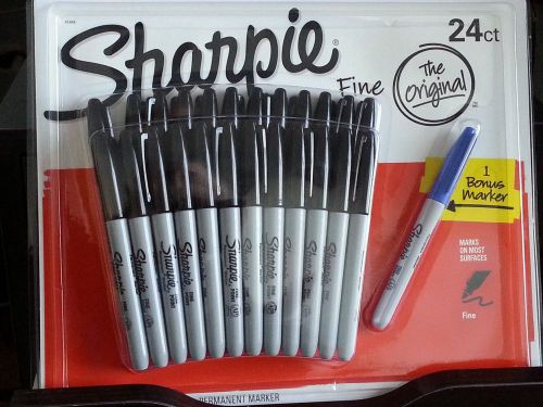 NEW 24 +1 SHARPIE FINE POINT PERMANENT MARKER