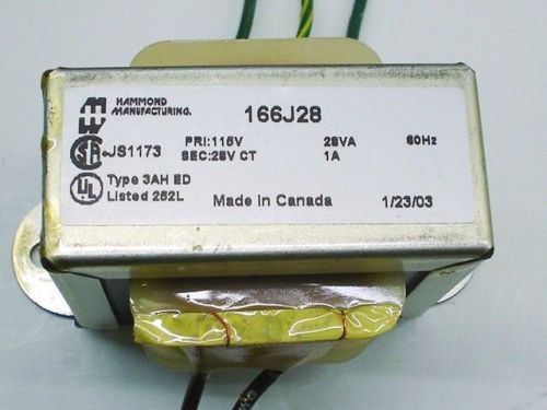 hammond 166J28 115v60hz &gt;&gt; 28V 1A