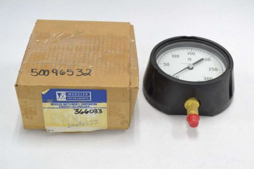 WEKSLER 07-Z PRESSURE VAC-300PSI 0-30IN-HG 4-1/2 IN 1/4 IN NPT GAUGE B358986