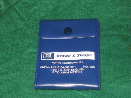 Brown &amp; Sharpe Small Hole Gauge Set .125&#034; - .500&#034; (3-31MM) Model 595