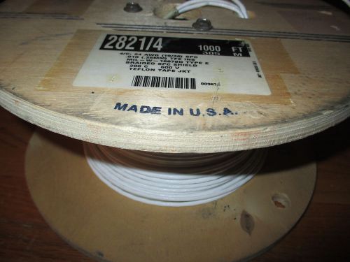 Alpha 2821/4 24 awg. SPC 4/C Mil-W-16878D Type E Braided SPC shield 500ft+