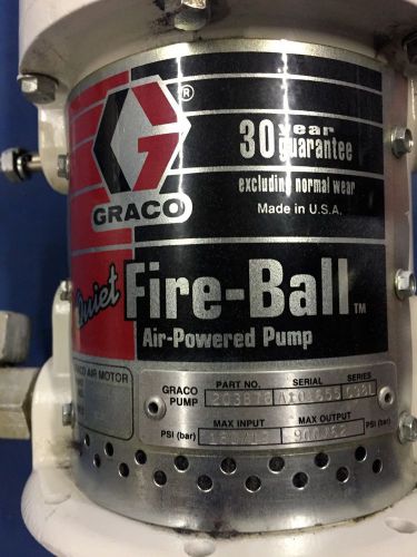 Graco 203876 air  fire-ball pump continuous duty dispensing industrial for sale