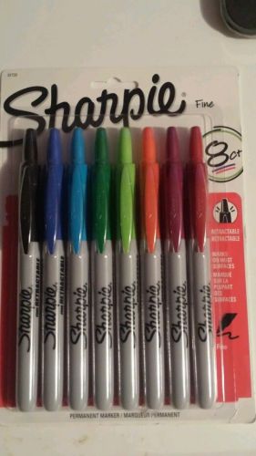 Sharpie retractable 8 pack