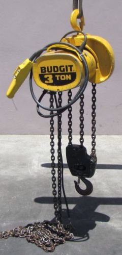 BUDGIT 3 TON ELECTRIC CHAIN HOIST (230/460V 10 FPM)