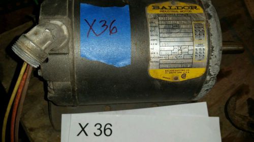 Electrician MOTOR BALDOR 3 PHASE RM3108 FRAME 56 1/2 HP 208-230/480