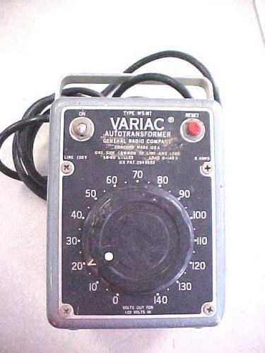 Powerstat Autotransformer   Variac     Type W5MT     0-140 v output