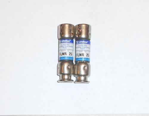 Lot Of 2 - Littelfuse FLNR 25 FLNR25 Time Delay Fuse 25A 250V  New