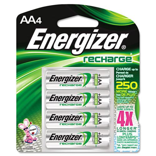 NiMH Rechargeable Batteries, AA, 4 Batteries/Pack