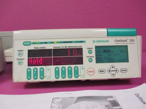 B/Braun Outlook 200 IV Infusion Pump Tested &amp; Guaranteed