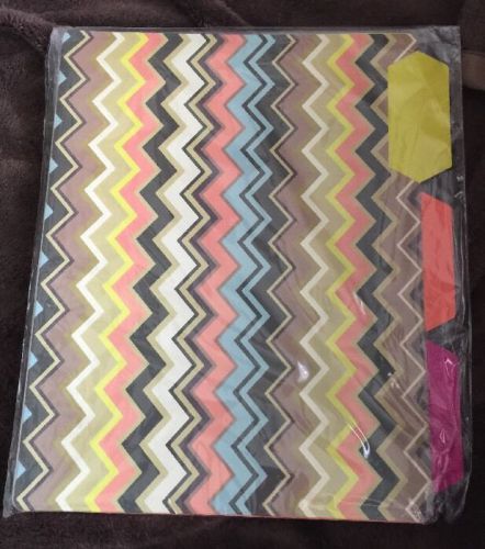 Missoni for target file folders blue zig zag chevron htf set of 6 nip for sale