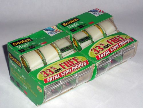 2 Packs/6 Rolls Scotch Magic Tape 3M 3/4 x 300 Tape office supplies