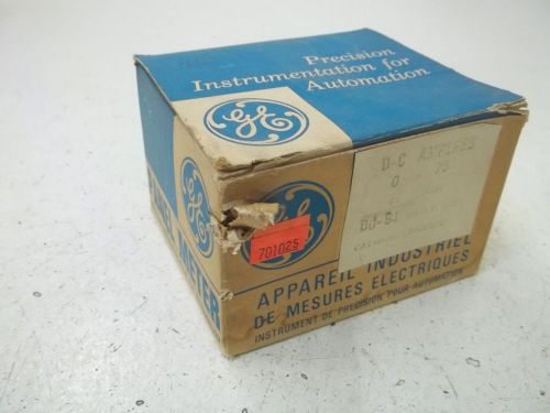 GENERAL ELECTRIC 53-100L542ECPB D-C AMPERES 0-75 *NEW IN A BOX*