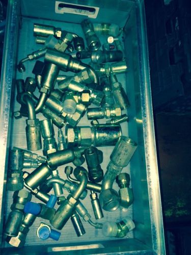 Huge bulk lot hydraulic crimper fittings adaptor eaton weatherhead dayco &amp; more for sale