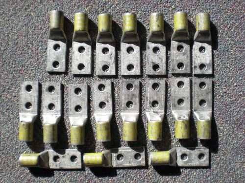 18 Burndy Copper Compression lugs  YAV28L-2TC38-FX-YEL Yellow 4/0  CU Yellow