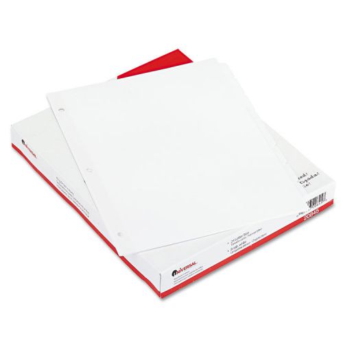 Economy Tab Dividers, 8-Tab, Letter, White, 24 Sets/Box