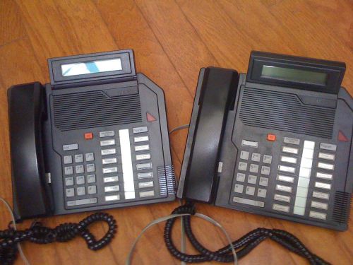 Northern Telecom Meridian M2616 Black Desk Phone, Lot of 2 Phones