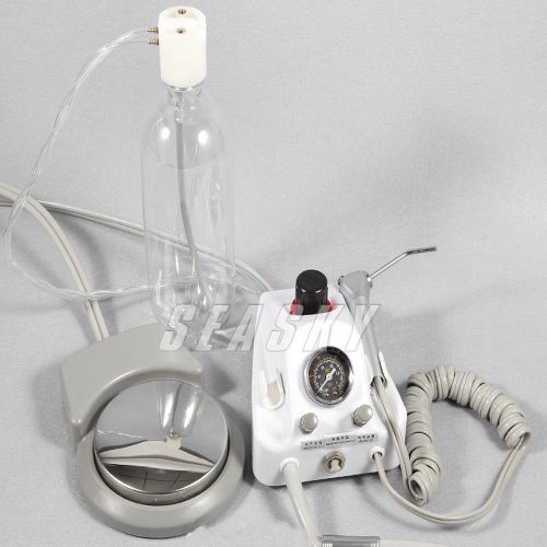 Portable Teeth Air Turbine Power Unit 4 Hole + Dental High Speed Handpiece