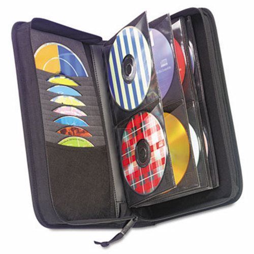 Case Logic CD/DVD Wallet, Holds 72 Disks, Black (CLGCDW64)