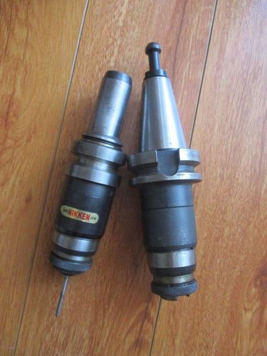 SET OF 2 NIKKEN BT40 WE 1 TAPING HEAD + COLLETS