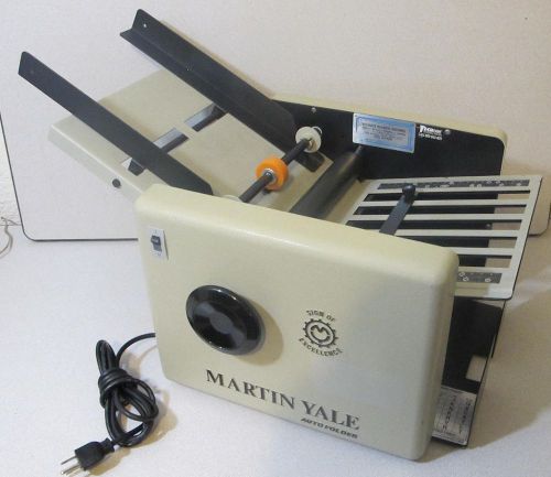 Martin Yale Tabletop Auto Paper Folder 1501 CV7 Works Great