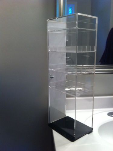 NEW! ACRYLIC LOCKING DISPLAY CASE FOR E-LIQUID/VAPE SUPPLY ETC.