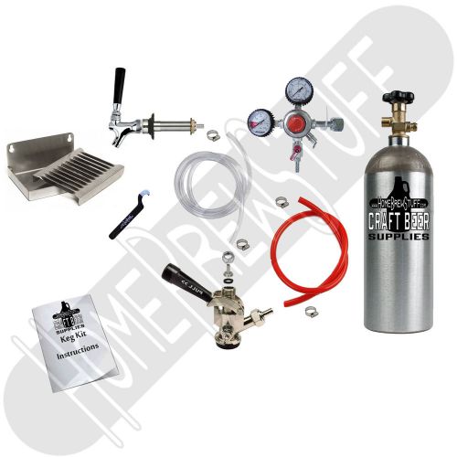 Kegerator conversion kit 1 tap sankey co2 tank drip tray proregulator draft beer for sale