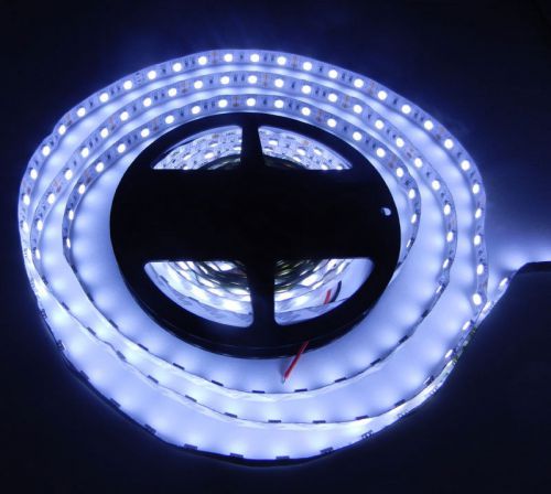 5m 500cm Non-Waterproof 5050 SMD White LED Flexible Strip light 300LED 12V