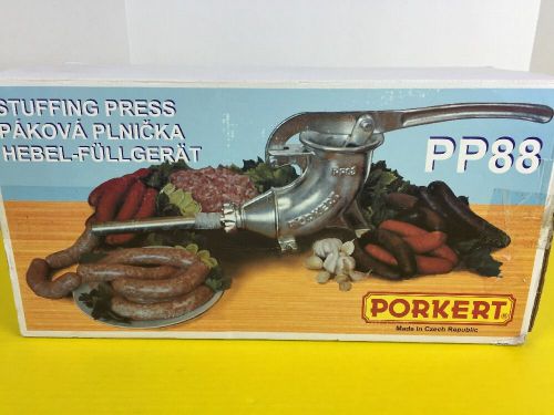 PORKERT PP88 MANUAL CAST IRON SAUSAGE MAKER FILLER PRESS STUFFER CZECH REPUBLIC