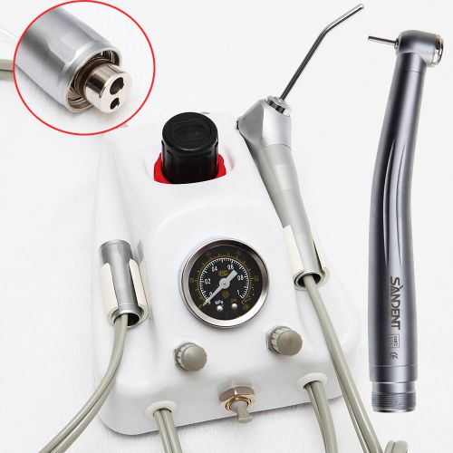 Dental Air Turbine Unit with Push Button High Speed Handpiece 2 Hole