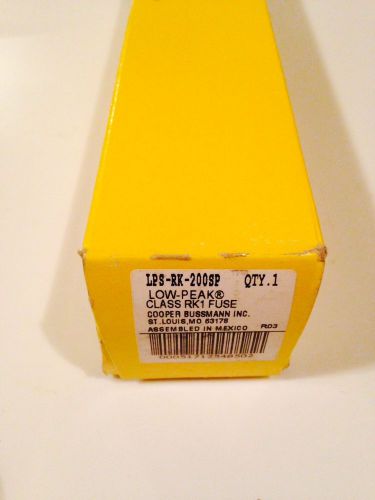 3 BUSSMANN LPS-RK-200SP LOW-PEAK FUSES,