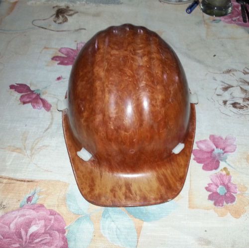 Vintage Russian/USSR brown safety Fiberglass Construction Worker Hard Hat Helmet