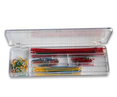 140pcs Solderless Breadboard U Shape Jumper Cable Wire Kit for Arduino + Box